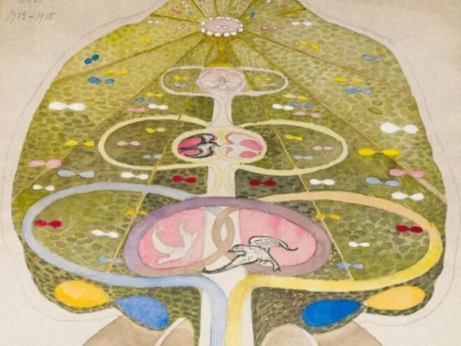 Gustav Klimt, étude d'arbre de vie